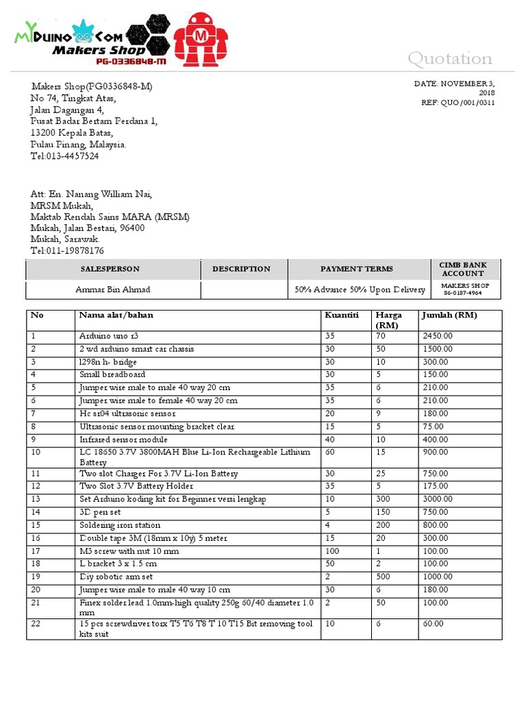 Myduino Makers Shop | PDF | Manufactured Goods | Electrical Engineering
