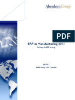 ERP in Manufacturing 2011: Defining The ERP Strategy
