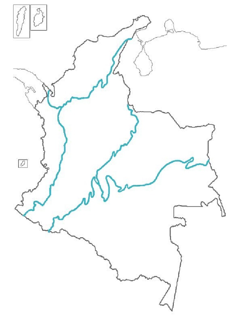 Mapa Con Las Regiones De Colombia 1420x1896