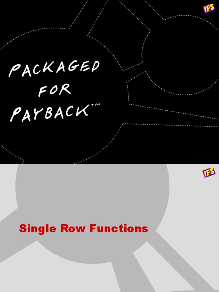SQL-3 Single Row Functions | PDF
