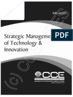 Strategic Management of Technology & Innovation