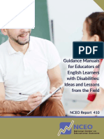 Guidance Manuals for Educators of English Learners With Disabilities