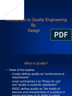 Introduction To Quality Engineering by Design
