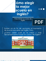 ¿Cómo Elegir La Mejor Escuela en Inglés?