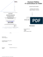 Examen Público de Violín en el Conservatorio Nacional de Música
