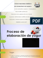 Proceso de Elaboración de Yogurt