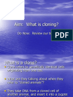 Aim: What Is Cloning?: Do Now: Review Our Test