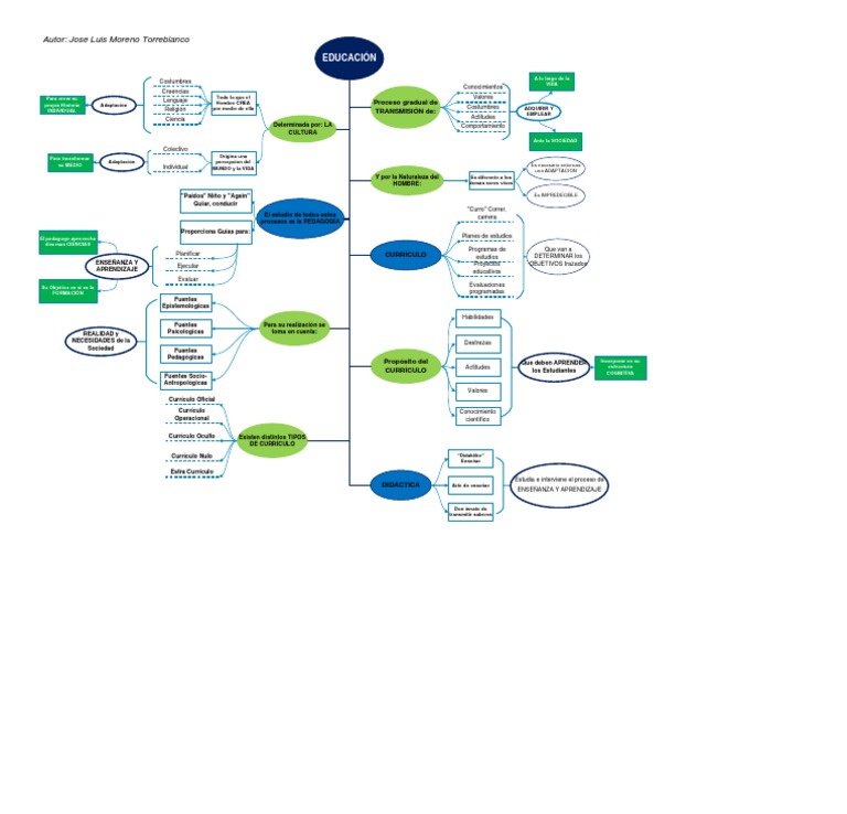 Mapa Conceptual de Educación y Pedagogía | PDF | Plan de estudios ...