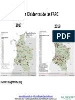 Mapa Colombia Disidentes FARC