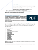 Profitability Analysis in Simple Finance