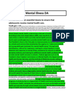 Mental Illness DA: Schools Are An Essential Means To Ensure That Adolescents Receive Mental Health Care