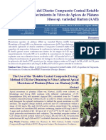 Aplicación Del Diseño Compuesto Central Rotable en El Establecimiento in Vitro de Ápices de Plátano Musa Sp. Variedad Harton (AAB) PDF
