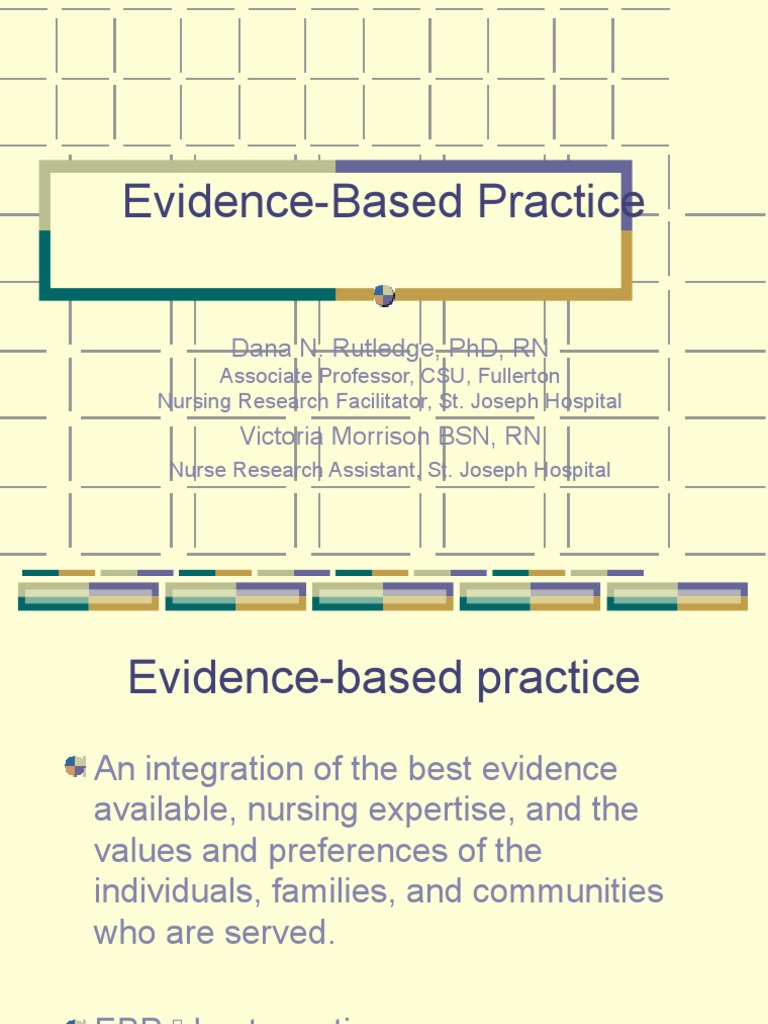 Evidence-Based Practice in Nursing | PDF | Evidence Based Medicine ...