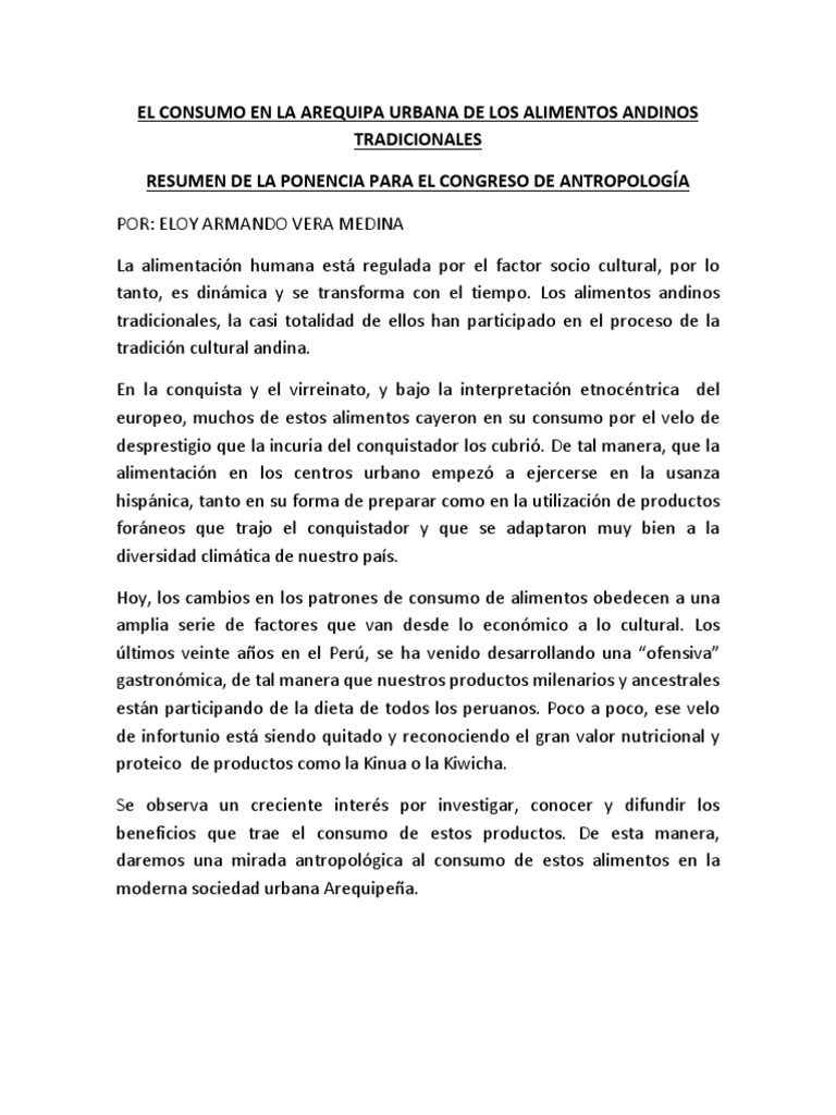 Resumen de Ponencia | PDF