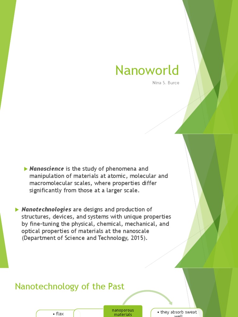 CHAPTER 13 Nanoworld PDF Nanotechnology Materials