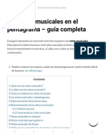 Las Notas Musicales en El Pentagrama - Guía Completa