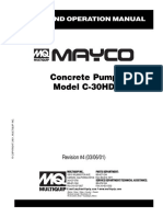 MAYCO Concrete Pump Model C-30HD