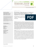 Pinheiro Et Al. - 2014 - Productivity of Marandu Grass As A Function of Liming and Phosphate Fertilization in A Typic Hapludult From Ama PDF