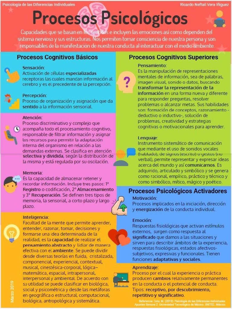 Infografía procesos psicologicos