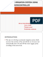 Utomatic Irrigation System Using Microcontroller: Final Year Project by