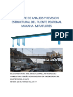 Informe de Analisis y Revision Estructural Del Puente Makaha