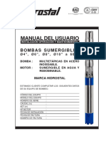 Manual Linea-2 16 Bomba Sumergible 4, 6, 8 y 10 Pulgadas (03-2015)