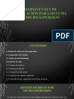 Componentes para Sistema de Micro-Aspersión