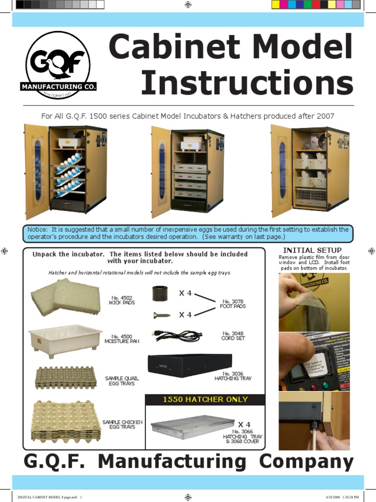 Digital Sportsman Cabinet Incubator Instructions Humidity