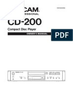 CD 200 Manual