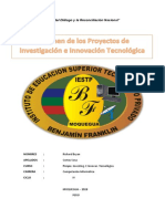 Proyectos de Investigación -Resumen