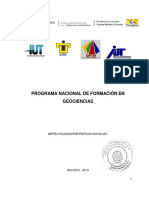 Programa Nacional de Geociencias - Venezuela