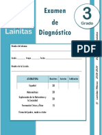 Examen Diagnostico 3 de Primaria