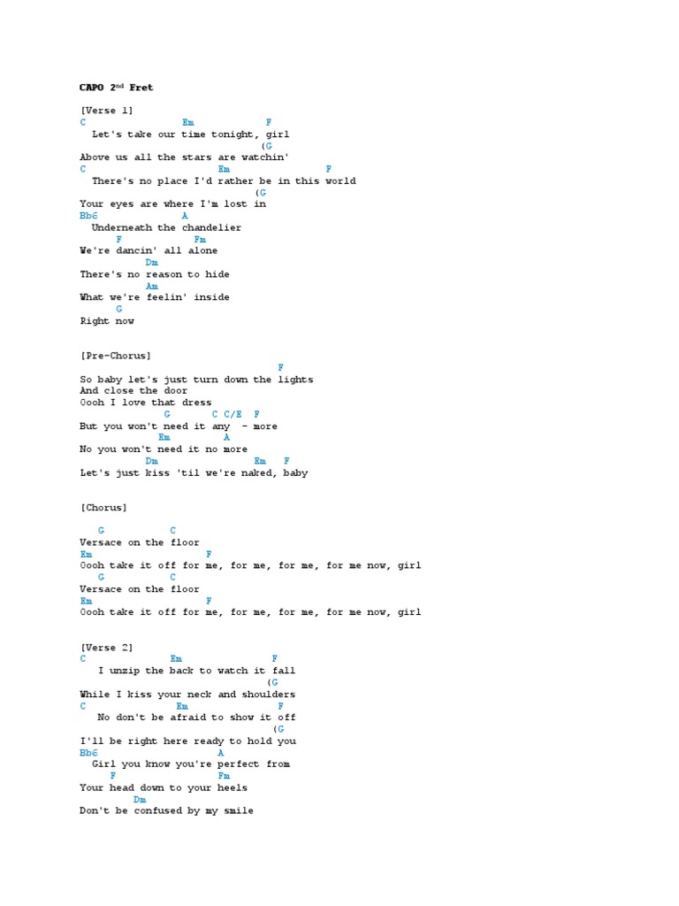 CAPO 2nd Fret PDF Songs Musical Compositions