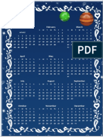 2019 Yearly Calendar Design Template