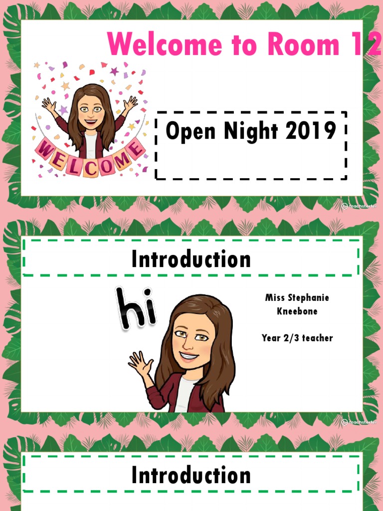 open night presentation