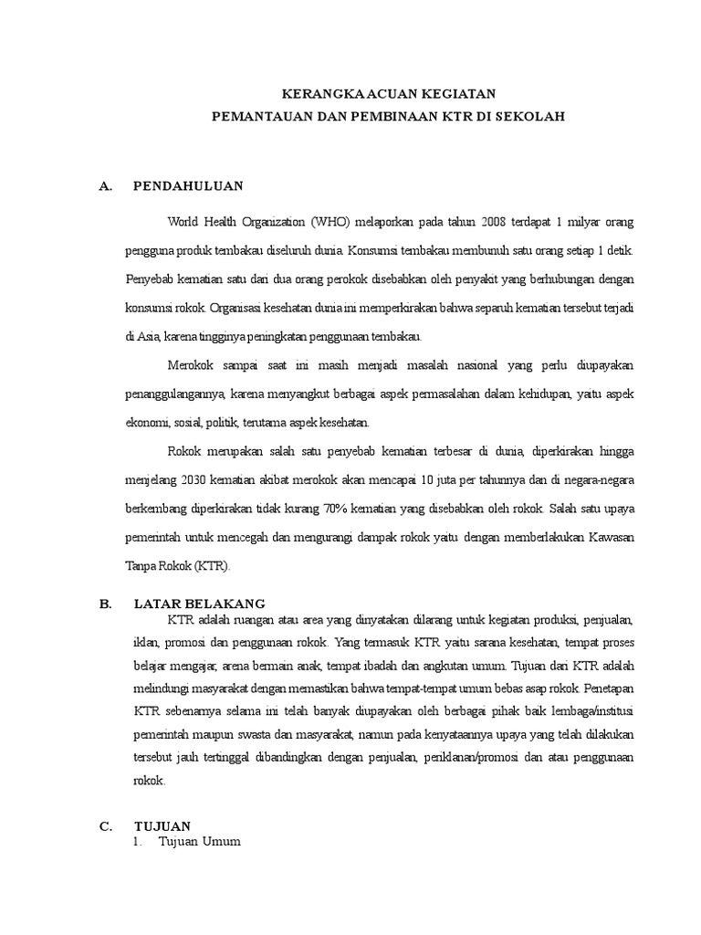 Pemantauan KTR di Sekolah 2019 | PDF | Pengembangan Diri