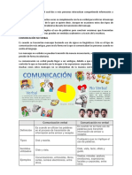 COMUNICACIÓN VERBAL Es el proceso mediante el cual dos o más personas interactúan compartiendo información a través de la palabra. La comunicación verbal muchas veces se complementa con la no verbal para reforzar el mensaje y dar una idea más clara de lo que se quiere decir. Aunque en ocasiones estos dos tipos de comunicación pueden contradecirse durante la transmisión del mensaje. La comunicación verbal implica el uso de palabras para construir oraciones que transmiten pensamientos. Estas palabras pueden ser emitidas oralmente o a través de la escritura.