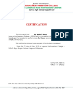 Certification: San Lorenzo Ruiz Montessori Center