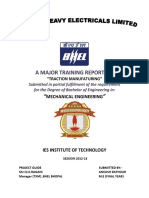 A Major Training Report On: Mechanical Engineering