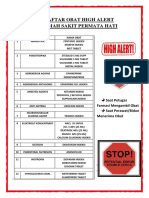 Daftar Obat High Alert