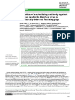 Detection of Neutralizing Antibody Against Porcine Epidemic Diarrhea Virus in Subclinically Infected Finishing Pigs