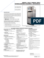 AMSCO Lab Series Small Tech Data Sheet Spanish