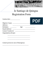 Camino Registration Form