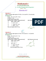 Pythagoras Theorem Problems (Class VII