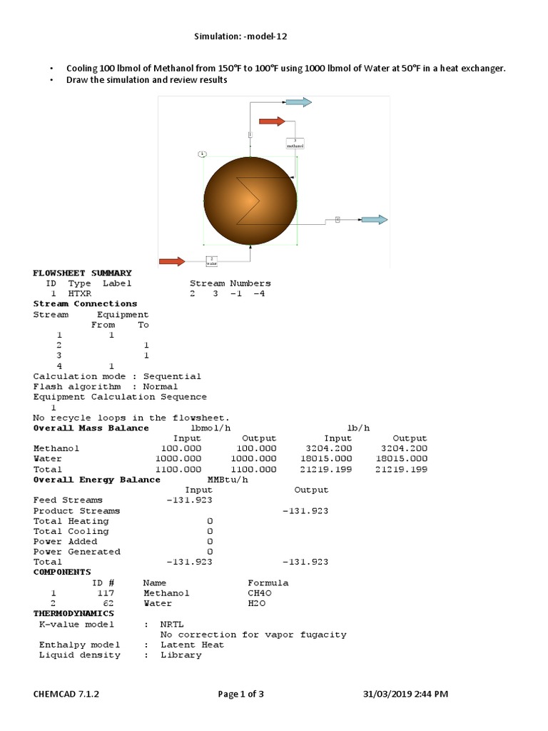 Steam Heating Simulation Results | PDF | Properties Of Water | Heat ...