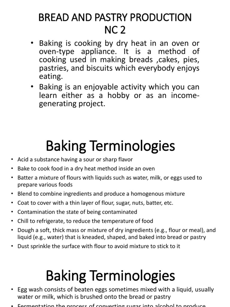 Bread and Pastry Production NC2 Download Free PDF Flour Breads