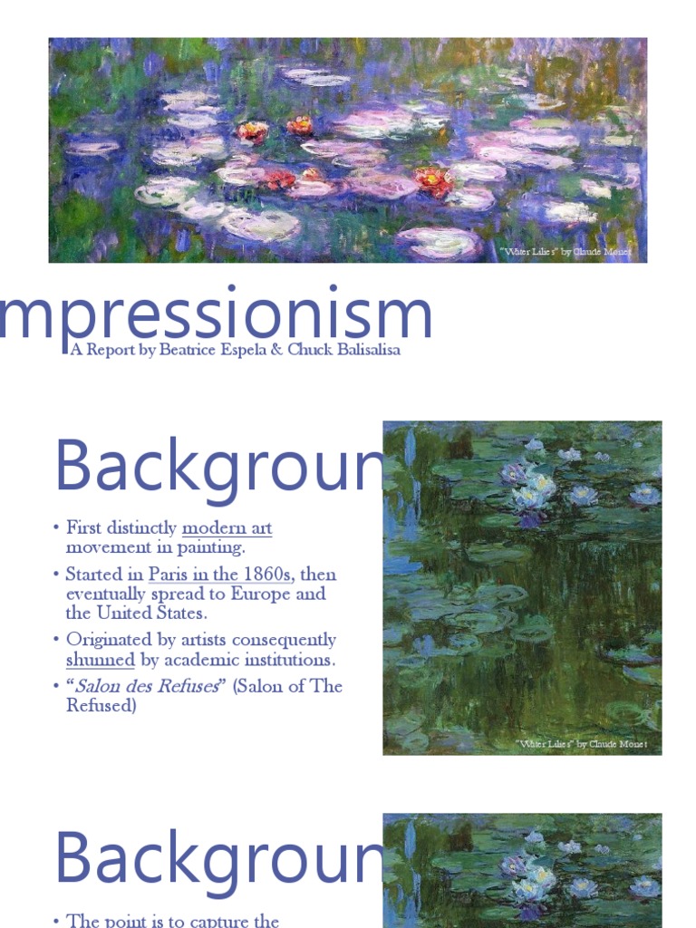 Impressionism - An Introduction | PDF | Impressionism | Claude Monet