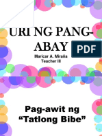 Uri NG Pang Abay