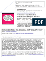 Acute Aphasia Screening Protocol (AASP)