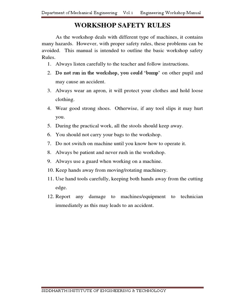 Safety Rules PDF Machines Switch